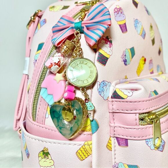 NWT Disney Loungefly Ice Cream Mini Backpack with Bag Charm main image 6
